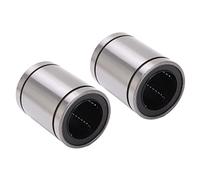 Akozon Lot de 2 Roulements à Billes Linéaires à Faible Bruit pour Imprimantes 3D et Machines de Gravure - Roulements Linéaires Cylindriques à Grande Vitesse, Diamètre Extérieur de 60 Mm, Diamètre