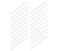 Akozon Lot de 20 Bobines en Plastique pour Reliure Spirale à 30 Trous de 11 Mm de Diamètre Intérieur pour Carnet A4/A5 - Anneaux de Reliure Silencieux - Anneaux Colorés à Spirale