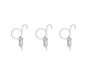 Akozon Lot de 20 Crochets à Ressort pour Cages à Lapins - Crochets à Doigts en Métal Robuste pour Sécuriser Les Portes de Cage, Idéal pour Les Enclos de Volailles et de Petits Animaux (Petit Crochet