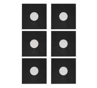 Akozon Lot de 20 Pochettes de Disque en Papier Kraft de 30,5 Cm - Pochettes de Protection Noires Mates pour Disques Vinyles 33 Tours - Couvertures d'album Vierges Personnalisables avec Design