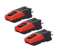 Akozon Lot de 3 Aiguilles de Rechange pour Stylet de Phonographe en Vinyle pour Tourne-Disque - Installation Facile, Excellentes Performances et Matériau ABS de qualité (Poteau en Aluminium)
