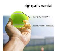 Akozon Lot de 3 Balles d'entraînement de Tennis Haute Performance pour Compétitions d'entraînement et Animaux de Compagnie