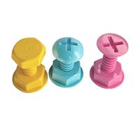 Akozon Lot de 3 Jolis Crochets à Ventouse - Crochets à Vis Colorés et Solides pour Salle de Bain et Cuisine - Installation Facile, Antidérapant, Design Unique pour le Rangement des Serviettes et des