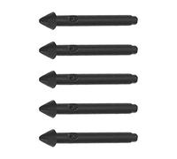 Akozon Lot de 5 Embouts de Stylet Pro pour Pro 7, 6, 5, 4, Book, Studio, Go, Haute sensibilité, Pointe 2H Noir Brillant, Installation Facile, Embouts de Remplacement pour Tablette