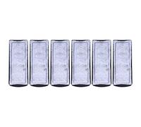 Akozon Lot de 6 Cotons de Rechange pour Aquarium avec Charbon Actif pour Aquariums, Supports Muraux pour l'élimination des Odeurs de Débris et du Métal, Rinçage et Installation Faciles