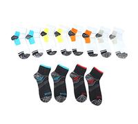 Akozon Lot de 6 paires de chaussettes de compression courtes et hautement élastiques pour homme et femme - Chaussettes de sport absorbantes et respirantes, Couleurs mélangées, taille unique