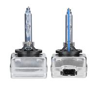 Akozon Lumière au xénon Phare au xénon, 2 pièces D3S 8000K 35W phare au xénon haute luminosité IP68 étanche auto clignotante