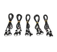 Akozon Lumière LED Eagle Eye, 10 pièces 10 W 18 mm Ampoules blanches à œil d'aigle haute puissance Kit d'éclairage de moto de voiture Feu de jour antibrouillard Feu de signalisation de secours