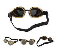 Akozon Lunettes de Soleil à Double Couche en ABS Style Steampunk pour Fête Rétro, Décoration d'accessoires - Ajustement Réglable et Verres Démontables (Akozon2u916vy8gm-16)