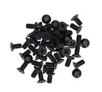 Akozon Machine à Tête Plate à Vis Plate, 50pcs Croixunk Cross M4 A2-70 Vis de Connexion, en Zinc Partie pour Réparer le Diamètre PZ2 PZ2 PLADEMM4X12 Env. 0,2 Pouces, DIN 965 (M4*8)