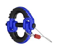 Akozon Maillon de Connexion de Chaîne de sécurité 1/2 Po G80 en Acier | Accouplement G80, Autobloquant, Finition Cuite Noire, Ajustement Universel, Compatible avec le Remorquage de caravane/VR.