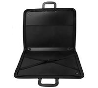 Akozon Mallette de Transport en PVC A3, Sac de Plaque A3, Sac de Fichier Document, Boîte de Fournitures Artistiques, Noir