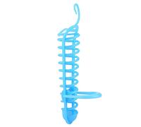 Akozon Mangeoire pour perroquets, fourreuvoir à fruits, oreilles de riz avec support d'alimentation en plastique pour oiseaux, jouets bleus pour fournitures, légumes, millet (bleu)
