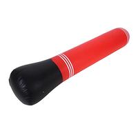 Akozon Mannequin de Frappe Gonflable avec Pompe - Noir et Rouge 150 Cm - pour l'entraînement de Boxe, Le Fitness et Le Soulagement du Stress