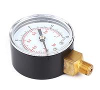 Akozon Manomètre à Cadran de 50 Mm avec Connexion 1/8 BSPT pour Mesurer l'air, l'eau, ' et le Gaz - Performance Fiable et Précise (0-15psi 0-1bar)