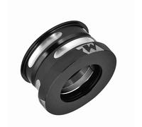 Akozon Meijun 44Mm Casque de Vélo Roulement scellé Interne Rotation en Alliage d'aluminium galvanisé pour la Mise à Niveau du Vélo de Route (Black)