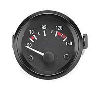 Akozon Mémètre de Jauge de Température D'huile D'aluminium Universel Conçu pour la Mesure de Température de L'huile de Voiture à Haute sensibilité 52 Mm 2 Pouces 12V Blanc Lumière
