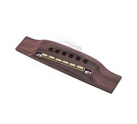 Akozon Micro Piézo pour Guitare Acoustique, Pont Dynamique Actif avec Boîtier en Palissandre, Conception Amovible pour un Son électrique Granuleux amélioré, Instrument Folk et à Cordes