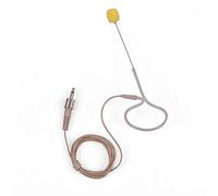 Akozon Microphone à Condensateur Léger à Crochet d'oreille Unique de 3,5 Mm pour Smartphones, Numériques, Caméscopes et Ordinateurs Portables, Idéal pour Les Interviews, Les Réunions Vidéo et Les