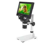 Akozon Microscope Numérique Grossissement 1000X avec écran LCD 5,5 Pouces 1080P HD USB Microscope à Pièces 8 Lumières LED Batterie Rechargeable Support de Hauteur de Vue PC pour Enfants Adultes