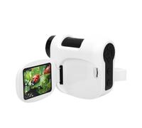 Akozon Microscope Portatif pour Enfants, écran Couleur Pliable, Caméra Haute Définition 100-1600X, pour L'observation (Noir Blanc)