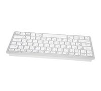 Akozon Mini Clavier Fil Portable Ultra Fin, Clavier d'ordinateur 78 Touches pour, iOS, OS X - Blanc (Arabe)