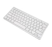 Akozon Mini Clavier Fil Portable Ultra Fin, Clavier d'ordinateur 78 Touches pour, iOS, OS X - Blanc (Disposition QWETZ Italienne)