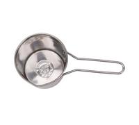 Akozon Mini Friteuse en Acier Inoxydable 304, Marmite Compacte avec Panier Filtrant, Idéale pour Un Usage Domestique, Frire des Légumes, du Poulet et des Collations (Ensemble de