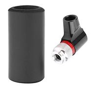Akozon Mini Gonfleur de Co2 pour Pneus de Vélo Portable Manuel en Alliage d'aluminium avec Manchon en éponge Compatible avec Valve Presta Gonflage Rapide Cyclisme Voyage (Black)