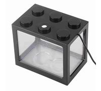 Akozon Mini Lampe LED USB Décorative pour Aquarium, Boîte d'Aquarium, Décor de Table à thé de Bureau, Accessoires Professionnels à Utiliser (Black)