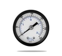 Akozon Mini manomètre 0-20bar ou 0-300psi pour la mesure de bar/psi d'eau de carburant air-huile liquide
