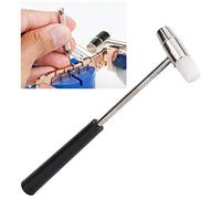 Akozon Mini Marteau de Réparation de Montre à Bijoux à Double Tête en Métal Portable, Outil de Réparation de Bricolage B (B)
