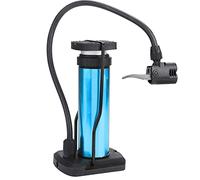 Akozon Mini Pompe à Vélo Portable en Alliage d'aluminium, Pied de Moto Compact et Léger, Argent (Blue)