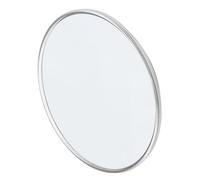 Akozon Miroir Grossissant 30X avec Ventouses - Miroir de Maquillage Rond de 6 Pouces pour Les Voyages, Idéal pour Le Toilettage des Détails et Les Retouches de Maquillage (Silver)