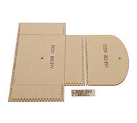 Akozon Modèle Acrylique Porte-monnaie-3 Pièces Portefeuille en Cuir Outils d'artisanat Accessoires, Modèle Acrylique Porte-monnaie Création