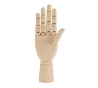 Akozon Modèle de Main en Bois Sculpture À La Main Mannequin en Bois Femmes Corps Artiste Modèle Articulé Articulé(10 Pouces à Droite)