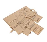 Akozon Modèle de Modèle en Cuir Acrylique, Portefeuille Court, 8 Pièces, Outils d'artisanat du Cuir, Ensemble de Acryliques Multi-fentes