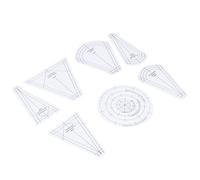Akozon Modèles de Quilting Règles de Quilting de Coupe Modèle de Travail de Patch en Forme Règle d'outil de Couture en Acrylique Transparent - Arts, Artisanat et Couture