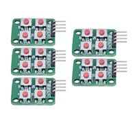 Akozon Module de Clavier à 4 Touches, 2x2 Scan, 5 Pièces, Module de Commutation de Touches pour Le Contrôle électrique, Accessoires Professionnels