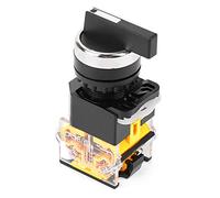 Akozon Momentary LA38-20BX33 Interrupteur rotatif à 3 positions 22 mm