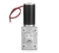 Akozon Moteur à Engrenages électrique à Réduction de Vitesse avec Engrenage à Vis sans Fin Réversible, Arbre de 8 Mm, 24 V, 130 Tr/min - Idéal pour les Appareils Intelligents, les Publicités et les