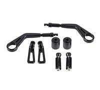Akozon Moto Réglable Frein D'embrayage Leviers Premium Qualité Guidon Garde 22mm Universel Rouge Noir Paire