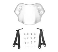 Akozon Motorcycle Brillon Protection du Vent Remplacement de L'écran de Vol Avant pour Scrambler 400X 2024 2025 (SILVER)