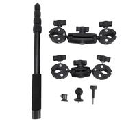 Akozon Motorcycle Camera Mount Kit Double Pince Grodbar Selfie Stick Extension Pole pour X5 Action Camera