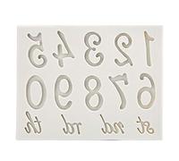 Akozon Moule à Motif Alphabet en Silicone de Qualité Supérieure - Moule Antiadhésif pour Gâteaux, Fondants, Chocolats, Outil de Cuisson pour Gâteaux, Pains et Chocolats