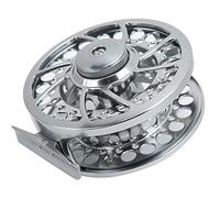 Akozon Moulinet à Mouche en Aluminium avec Fonction de Freinage 9/10 Moulinet à Mouche de Pêche 3 Roulements 11 Vitesses - et Accessoires