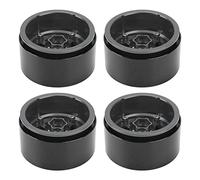 Akozon Moyeu de Roue en Alliage d'aluminium de 2,2 Pouces, 4 Pièces, Moyeu de Remplacement, Chenille de Simulation 1/10 RC (Gray)