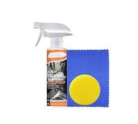 Akozon Nettoyer de Mousse Intérieure de Voiture Multifonctionnelle Ensemble de Nettoyant en Mousse pour Le Siège en Tissu, Le Volant, Comprend Un Nettoyeur, Une éponge en Tissu de