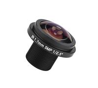 Akozon Objectif de Caméra de sécurité Fisheye 5MP, Longueur 1,7 Mm, Objectif CCTV 185 °, Caméra de sécurité Fisheye, Grand Angle M12x0,5 185 °, de CCTV 5MP