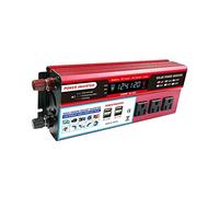 Akozon Onduleur Solaire à Onde Sinusoïdale Efficace, pour Maison, Voiture, Camping-Car, avec écran LCD, AC 850-950W (Rouge #-3)